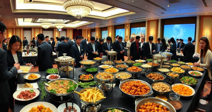 Buffet para eventos empresariais que impressiona: como escolher o ideal para sua empresa
